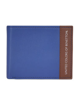 United Colors of Benetton - Aroldo Men Leather Global Coin Wallet - Blue