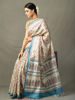Fabindia - Silk Hand Block Print Sari