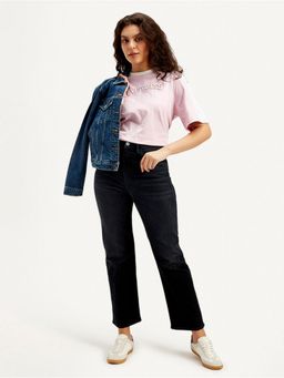 Levi's - Womens High Rise Straight Fit Black Jeans