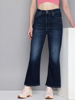 Levi's - Womens High Rise Ribcage Crop Indigo Bootcut Jeans