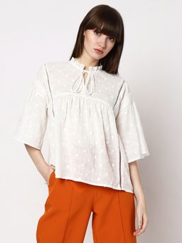 VERO MODA - Women Textured Casual Wear Top