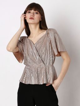 VERO MODA - Women Textured Party Wear Top