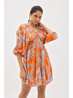 Virgio - Maeve V-Neck Printed Mini Dress