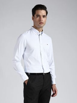 Tommy Hilfiger - Blue Stripes Nylon Regular Fit Shirt