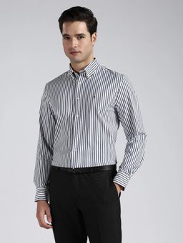Tommy Hilfiger - Grey Stripes Nylon Regular Fit Shirt