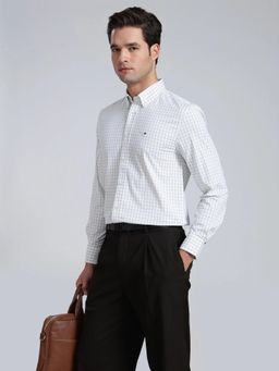 Tommy Hilfiger - Green Checks Nylon Regular Fit Shirt