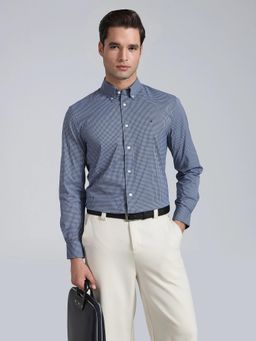 Tommy Hilfiger - Blue Checks Nylon Regular Fit Shirt