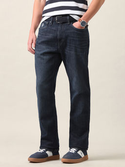 U.S. Polo Assn. Denim Co. - Blue Solid Cotton Regular Fit Jeans