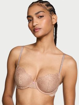Victoria's Secret - Dream Angels Twinkle Strap Lace Classic-Coverage Demi Bra