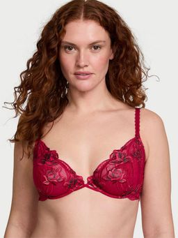 Victoria's Secret - Very Sexy Red Rose Unlined Low-Cut Demi Bra