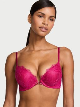 Victoria's Secret - Very Sexy Bombshell Add-2-Cups Rose Lace Push-Up Bra Pink