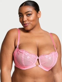 Victoria's Secret - Dream Angels Wicked Pretty Petals Unlined Balconette Bra Pink