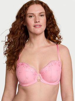Victoria's Secret - Dream Angels Pretty Petals Lightly Lined Demi Bra Pink