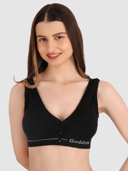 BRACHY - Black Womens Full Coverage Nursing Maternity Feeding Bra