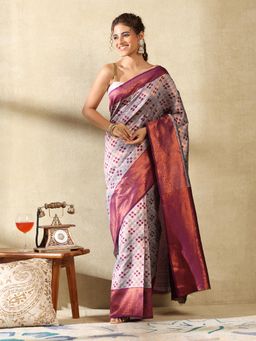 Garden VARELI - Women's Refined Designer Multicolour Zari Art Silk Banarasi Saree