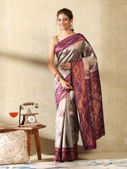 Garden VARELI - Women's Chic Designer Multi-Color Zari Art Silk Banarasi Saree