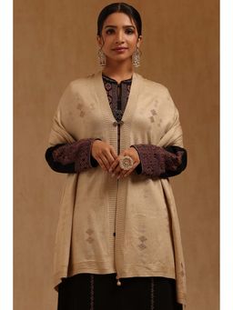 Soch - Womens Beige Acrylic Shawl