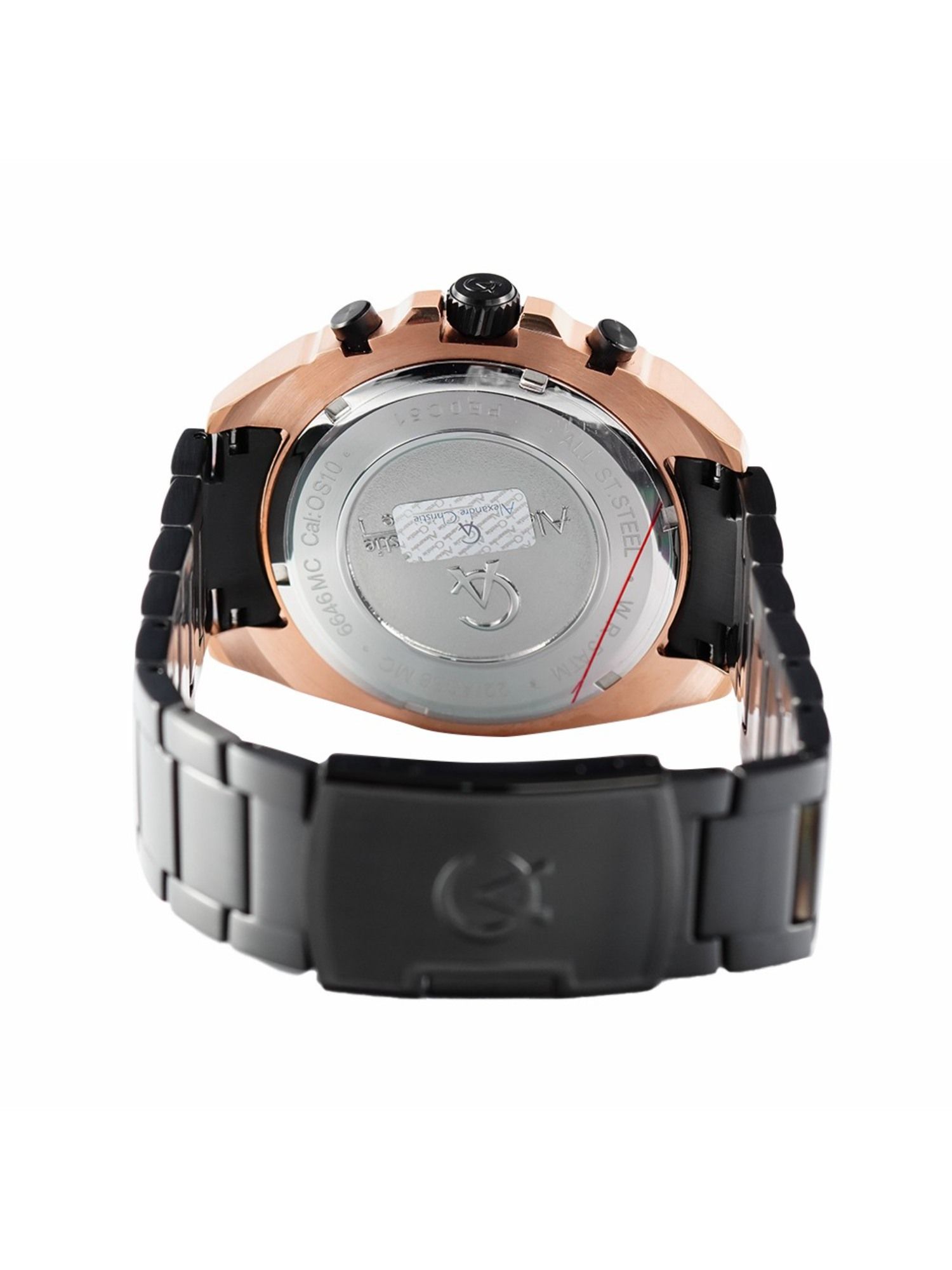 Buy Alexandre Christie 6646 MCB Chronograph for Men - Black Rose