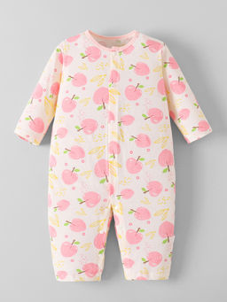Hopscotch - Pink Apple Cotton Romper