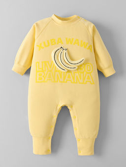 Hopscotch - Yellow Banana Applique Romper