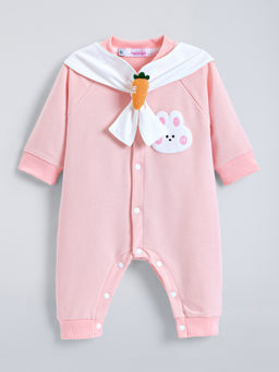 Hopscotch - Pink Bunny Applique Romper