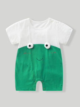 Hopscotch - Green 3D Applique Romper