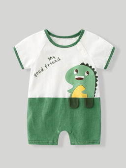 Hopscotch - Green Dino Applique Romper