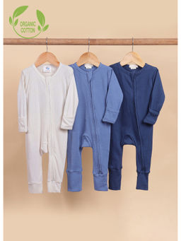 Cot & Candy - Organic Multi-Color Romper (Pack of 3)