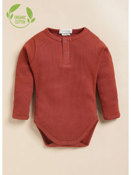 Cot & Candy - Red Organic Long Sleeve Bodysuit