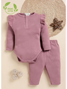 Cot & Candy - Organic Pink Bodysuit with Pant