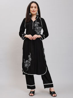 Zari Jaipur - Kurta & Pant with Dupatta (Set of 2)
