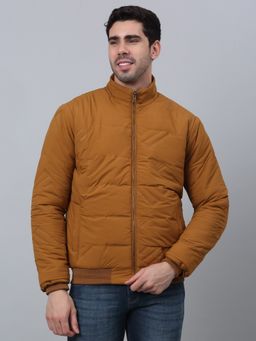 Cantabil - Men Mustard Solid Full Sleeve Casual Jacket