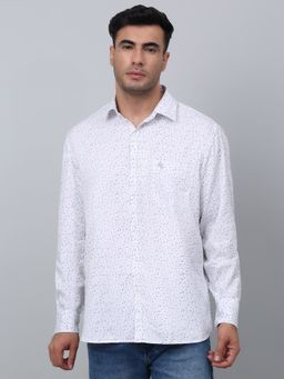 Cantabil - Men White Casual Shirt