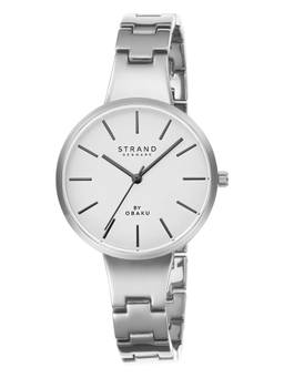 Strand by Obaku - Sunset Brace White Dial Quartz Watch For Women (S700LXCISC)
