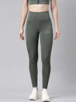 Xtep - Green Training Series High Rise Skinny Fit Tights