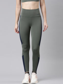 Xtep - Green Training Series High Rise Skinny Fit Tights