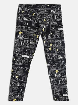 Puma - X Peanuts Aop Girls Black Tights