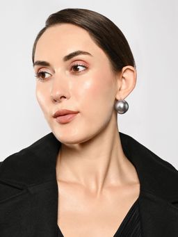 The Jewel Factor - Grey The Hue Stud Earrings