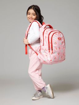 The Clownfish - Scholastic Series Kids School Bag with Free Pencil Pouch-Pink (Set of 2)