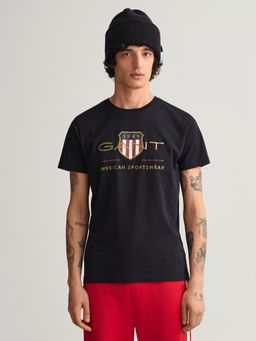 GANT - Men Black Archive Shield T-Shirt