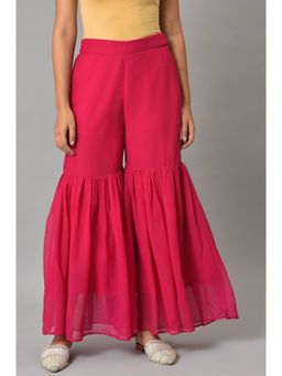 W - Pink Solid Sharara