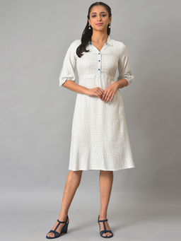 Aurelia - White Character Knee Length Dress