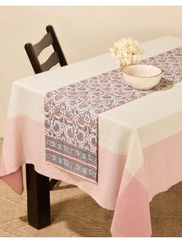 Fabindia - Red Cotton Ethnic Printed Table Runner
