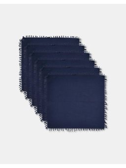 Fabindia - Indigo Cotton Solid Napkin Set of 6