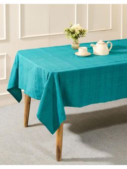 Fabindia - Teal Cotton Sherkote Table Cover