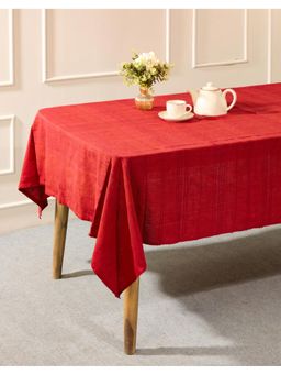 Fabindia - Red Cotton Sherkote Table Cover