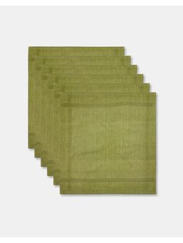 Fabindia - Green Cotton Sherkote Napkin Set Of 6