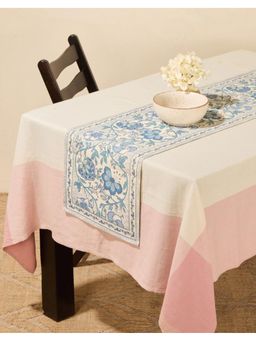 Fabindia - Blue Cotton Floral Wabi Runner