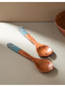 Fabindia - Blue Wood Asta Server Spoon Set of 2