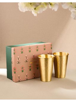 Fabindia - Brass Metal Tumbler Set of 2
